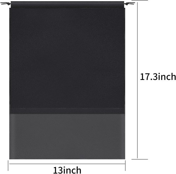 5 pack portable travel shoe bag, space-saving dust-proof storage bag（13 x 17.32 inch） - Image 2
