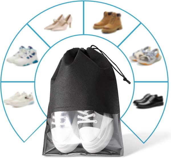 5 pack portable travel shoe bag, space-saving dust-proof storage bag（13 x 17.32 inch） - Image 5