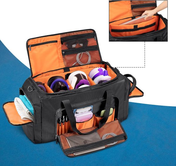 Sneaker Bag for 4 Pairs of US Size 14 Men's Shoes, Shoe Duffel Bag with 3 Adjustable Dividers, Sneak Travel Bag with Shoulder Straps for Comfort Carrying… - Image 4