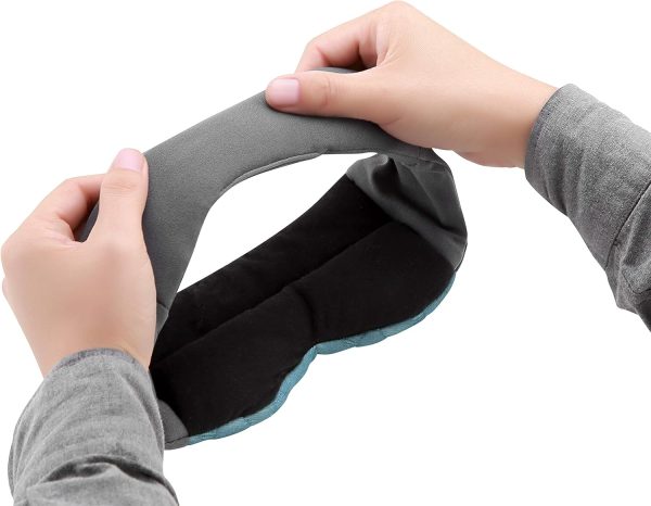 Lewis N. Clark Big Wrap Eye Mask to Block Light for Travel, Sleep Aid for Airplane, Hotel, Airport, Insomnia + Headache Relief, Blue - Image 6