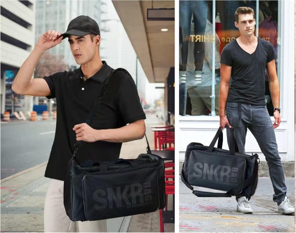 Shoe Bags for Travel Sneaker Travel Bag Shoes Duffel Bags Waterproof Gym Sports Luggage Sneakerhead Bag for Men with 3 Adjustable Dividers fit 4 Pairs Heavy Duty Travel Accessories(black) - Image 6